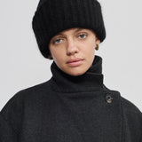 Mohair beanie rib black