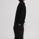 Cashmere turtleneck sweater black