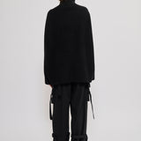 Cashmere turtleneck sweater black