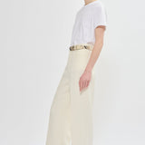 Twill 5-pocket trousers ecru
