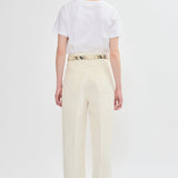 Twill 5-pocket trousers ecru