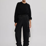 Gabardine rave trousers