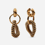 Swirl hoop earrings