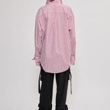 Relaxed-fit pinstripe poplin shirt