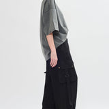 Oversized cotton t-shirt washed grey