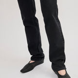 Mesh leather ballerinas
