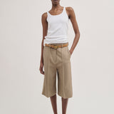 Tailored city shorts beige