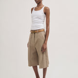 Tailored city shorts beige