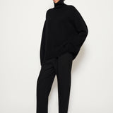 Cashmere turtleneck sweater black