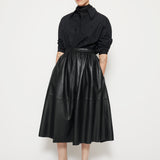 Full silhouette leather skirt | MTO