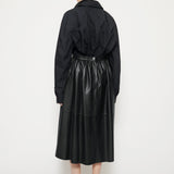 Full silhouette leather skirt | MTO