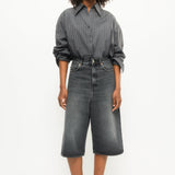 Baggy denim shorts