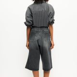 Baggy denim shorts