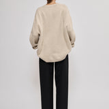 High-waisted barrel fit trousers