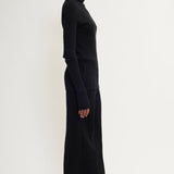 Long sleeved rib turtleneck