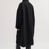 Wool cocoon coat