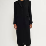 Long tailored wool coat