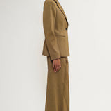 Hourglass blazer beige pinstripe