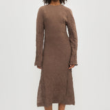 Long crinkle dress