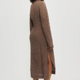 Long crinkle dress