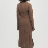 Long crinkle dress
