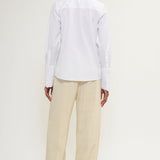 Tailcoat poplin shirt white