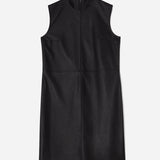 Sleeveless leather dress | MTO