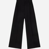 Flat-front tailored trousers