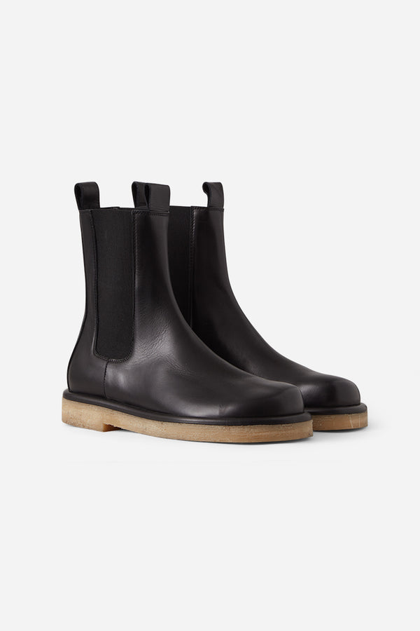 Chelsea boots with crepe sole