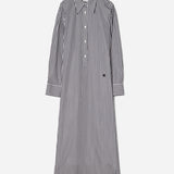 Maxi shirt dress stripe black stripe