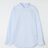 Stand-up collar shirt light blue