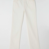 Straight long jeans white