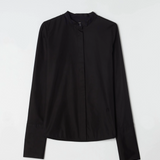 Tailcoat poplin shirt black