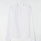 Tailcoat poplin shirt white