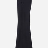 Flared long trousers black