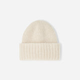 Mohair beanie ecru