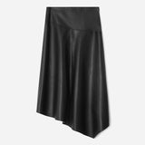 Asymmetric leather skirt | MTO