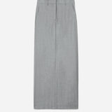 Tailored maxi skirt grey