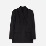 Relaxed-fit blazer jacket grey melange