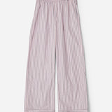 Pull-on trousers in pink stripe